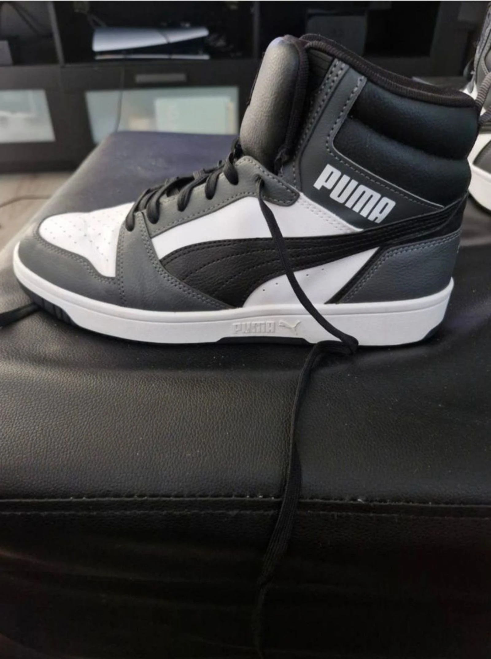 Puma Rebound Joy Sneakers - Black, White, Grey – photo 2